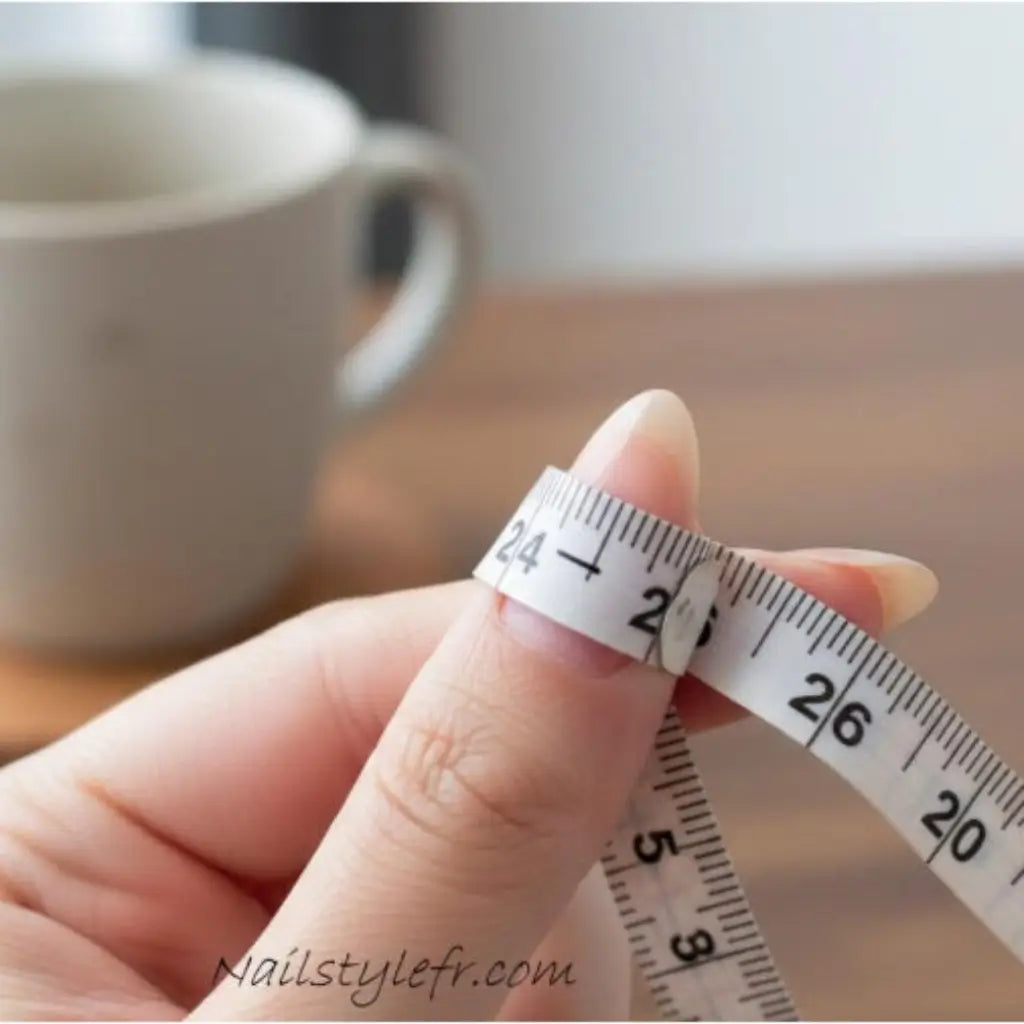 Comment mesurer ses ongles à l'aide d'un ruban mètre.